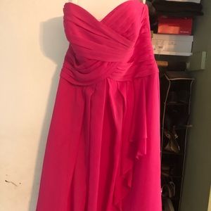 Strapless sweetheart neck dress